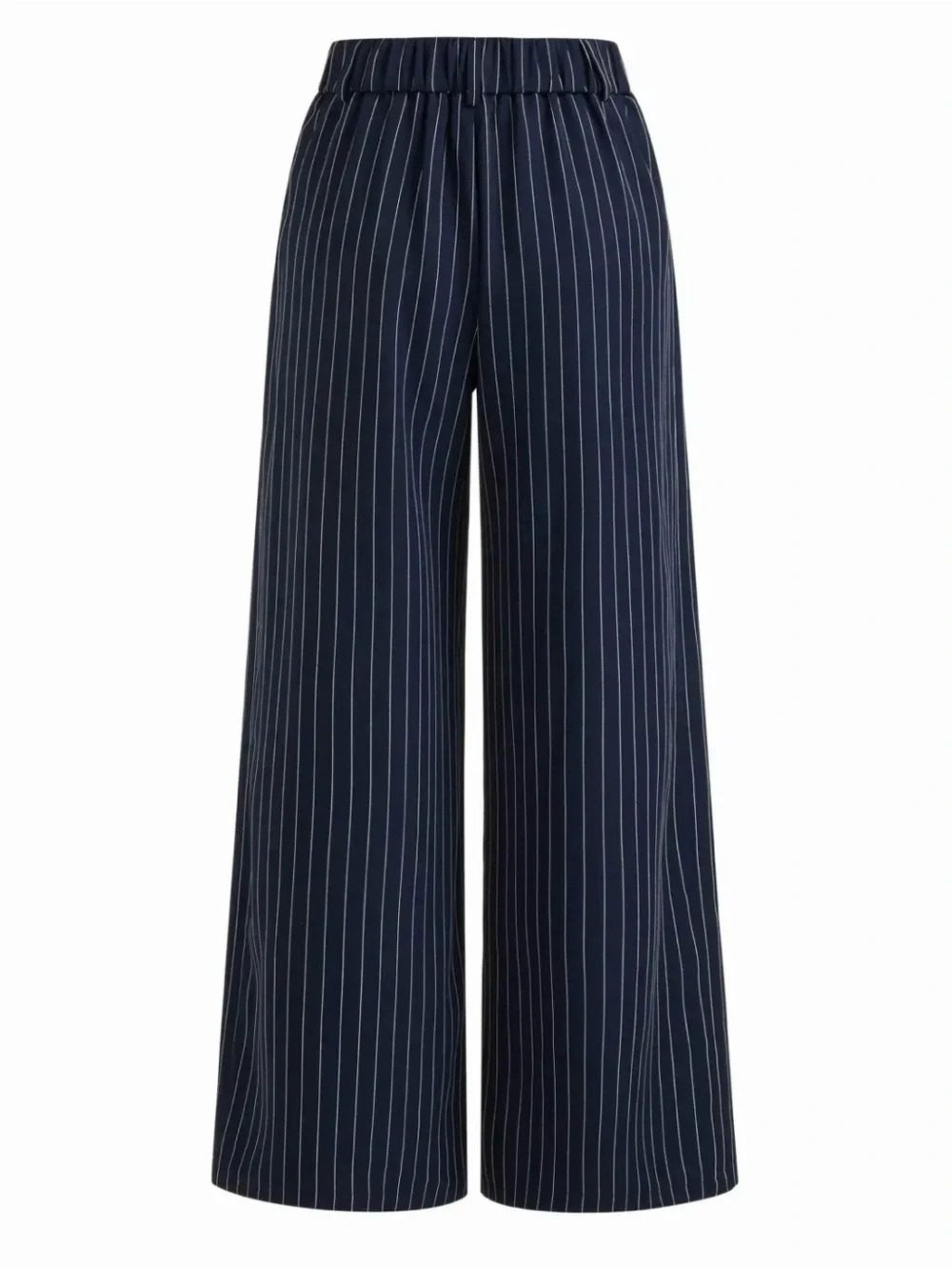 NWOT CIDER Navy & Blue WIDE LEG TROUSERS